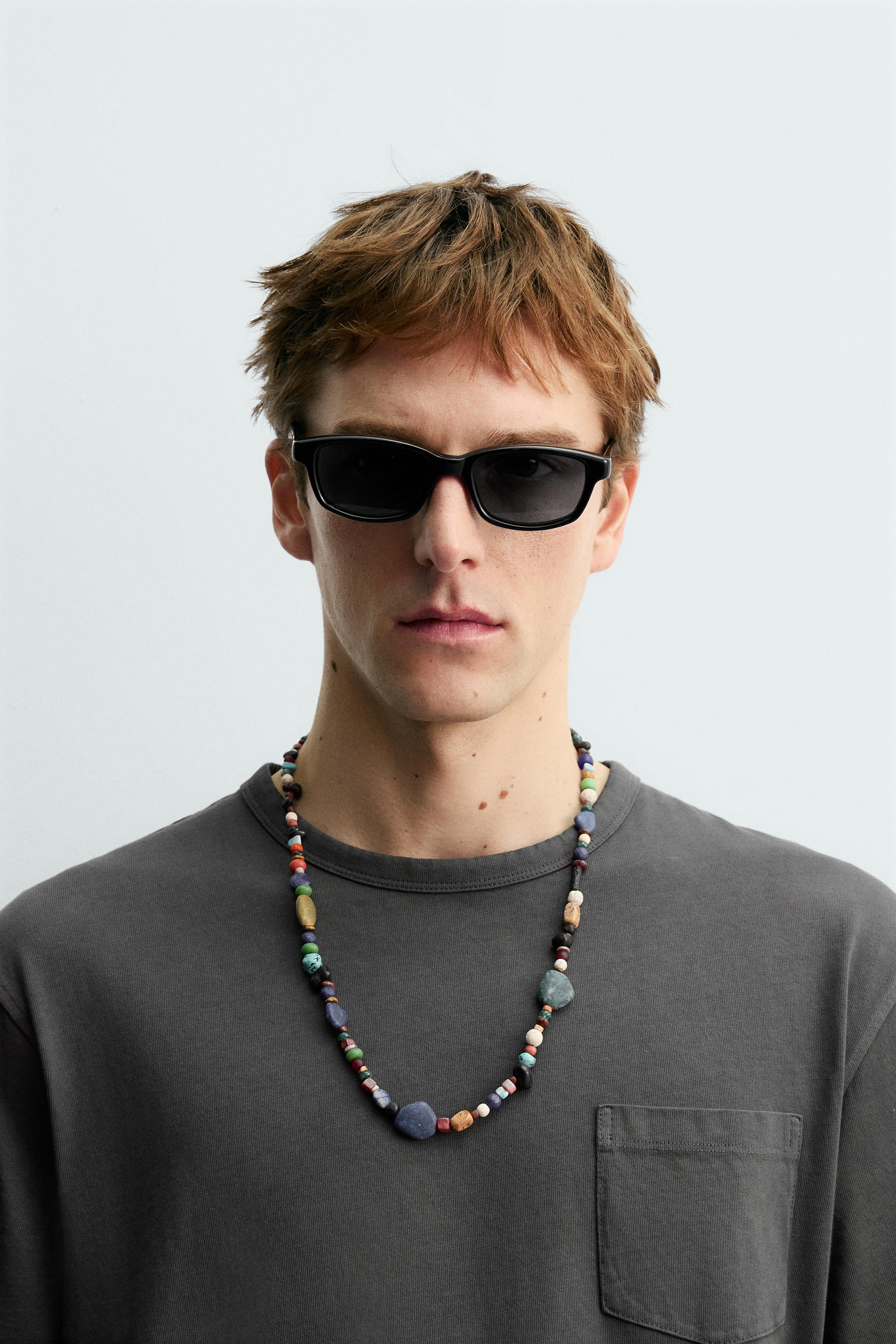 BEADED STONE NECKLACE AARON LEVINE X ZARA